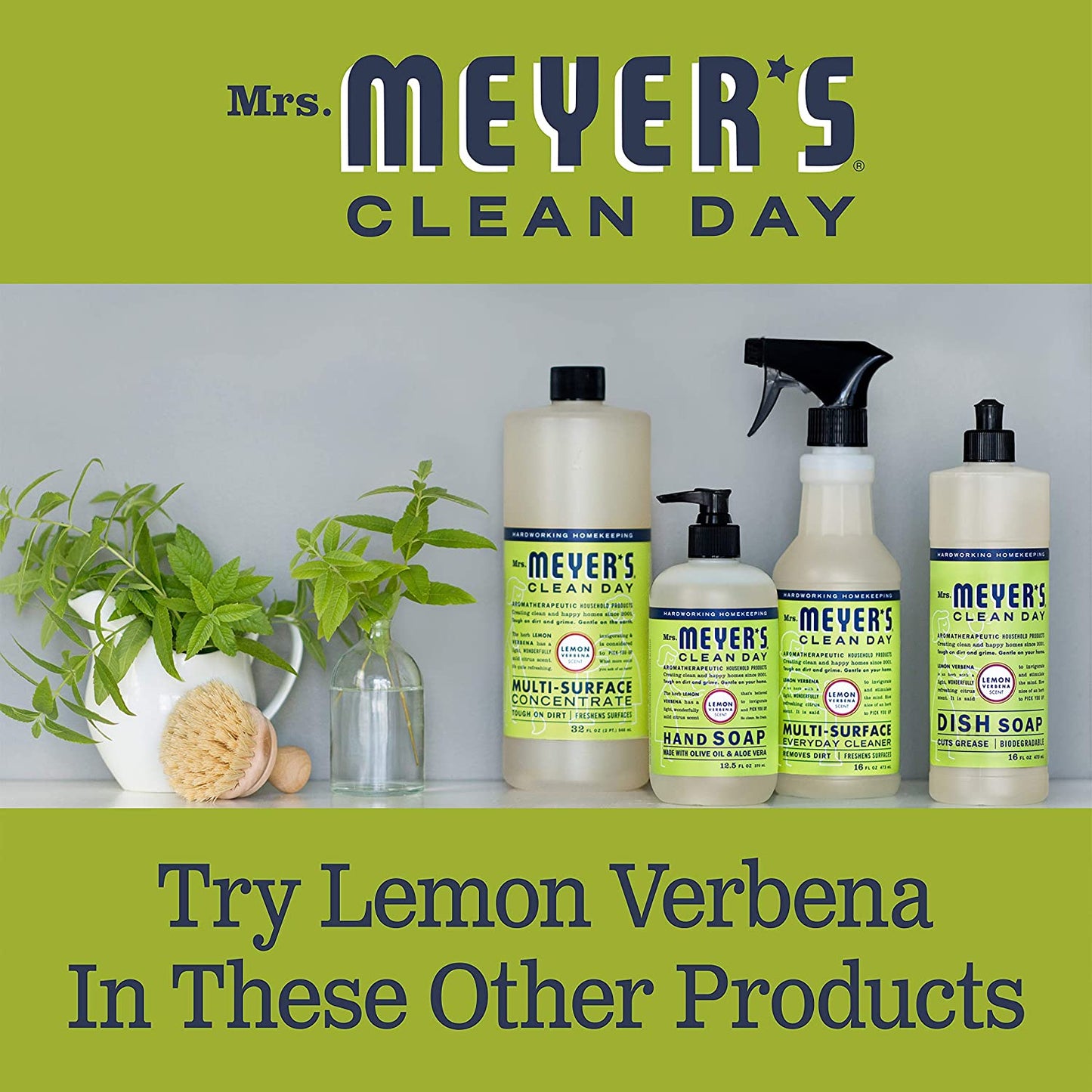 Liquid Hand Soap, Cruelty-Free, and Biodegradable Hand Wash Made with Essential Oils, Lemon Verbena Scent, 12.5 Oz (Pack of 3)