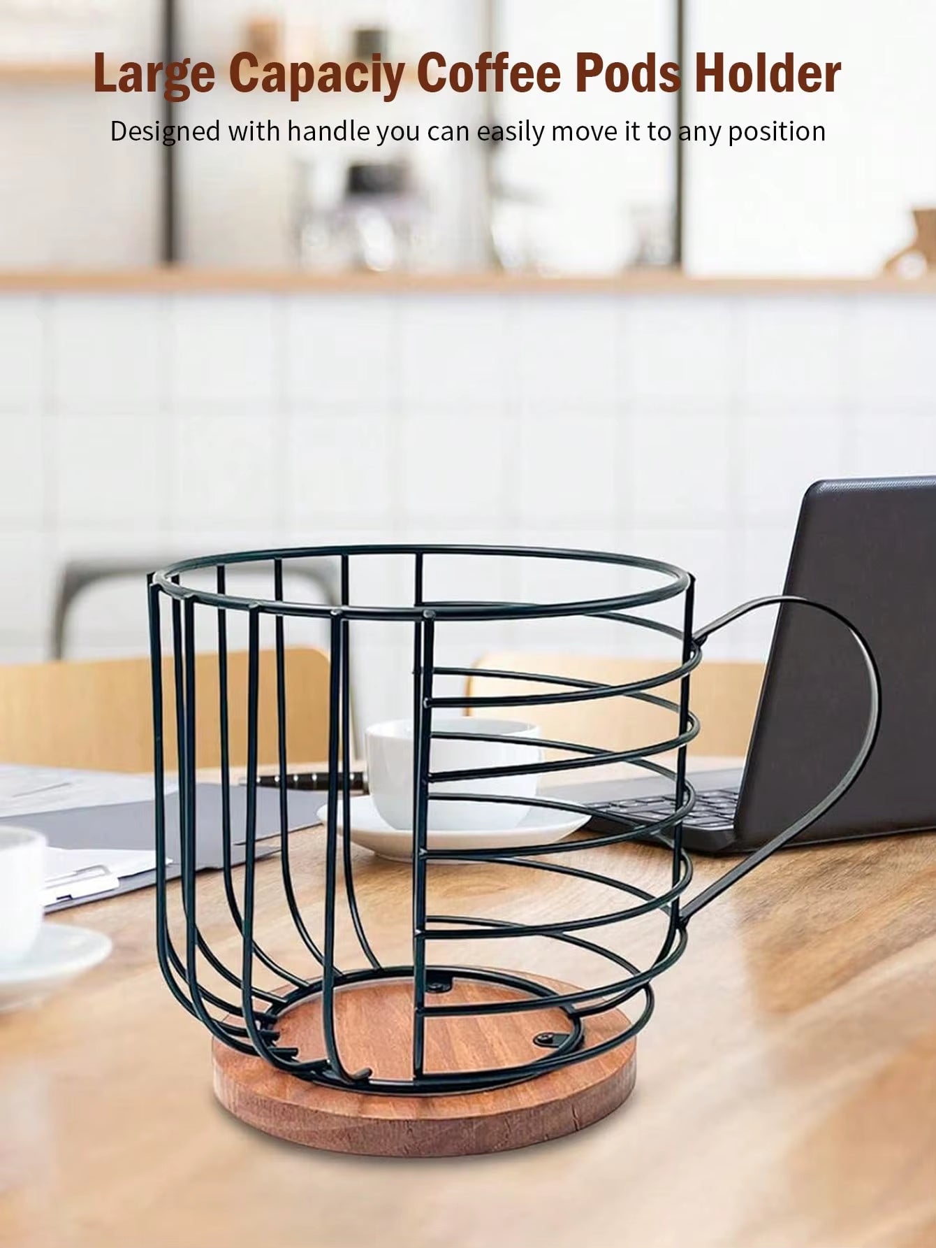 Coffee Pod Holders for Counter Modern Coffee Basket Decor for Kitchen Countertop for Espresso Capsules Coffee Accessorie