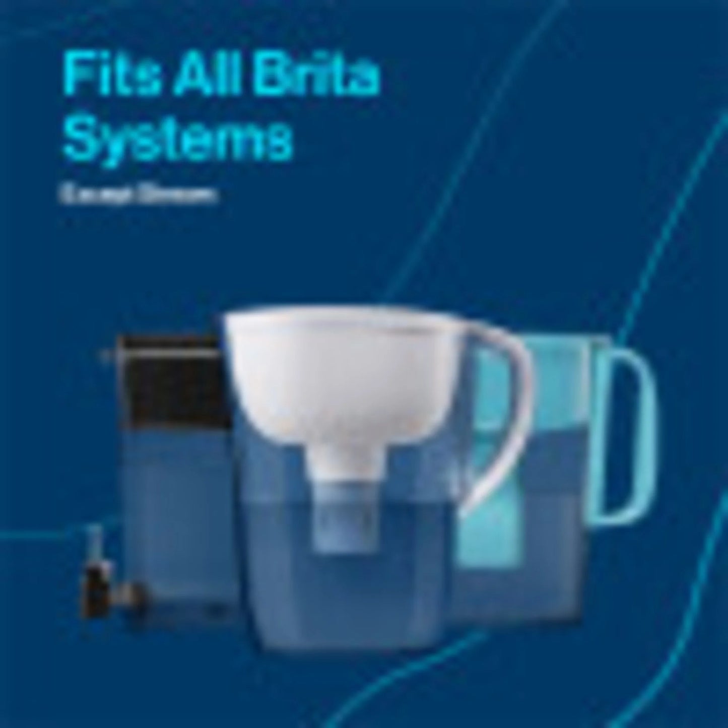 Large 10 Cup White Tahoe Water Filter Pitcher with 1 Elite Filter