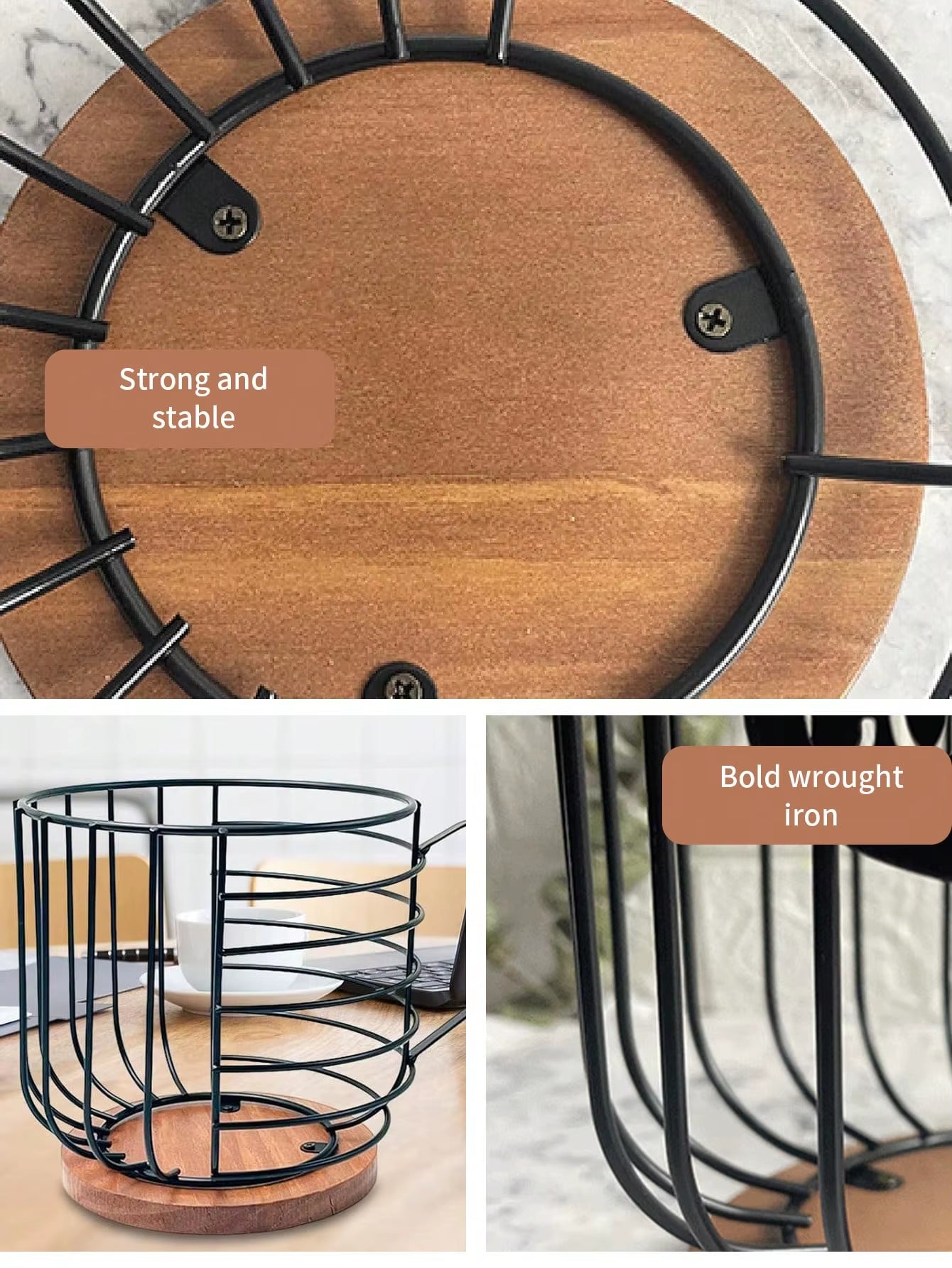 Coffee Pod Holders for Counter Modern Coffee Basket Decor for Kitchen Countertop for Espresso Capsules Coffee Accessorie
