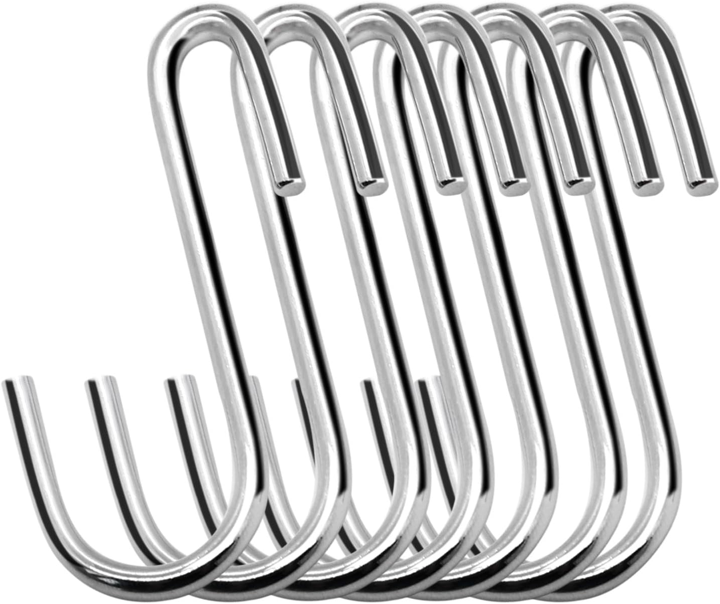 30 Pack Heavy Duty S Hooks Pan Pot Holder Rack Hooks Hanging Hangers S Shaped Hooks for Kitchenware Pots Utensils Clothes Bags Towels Plants
