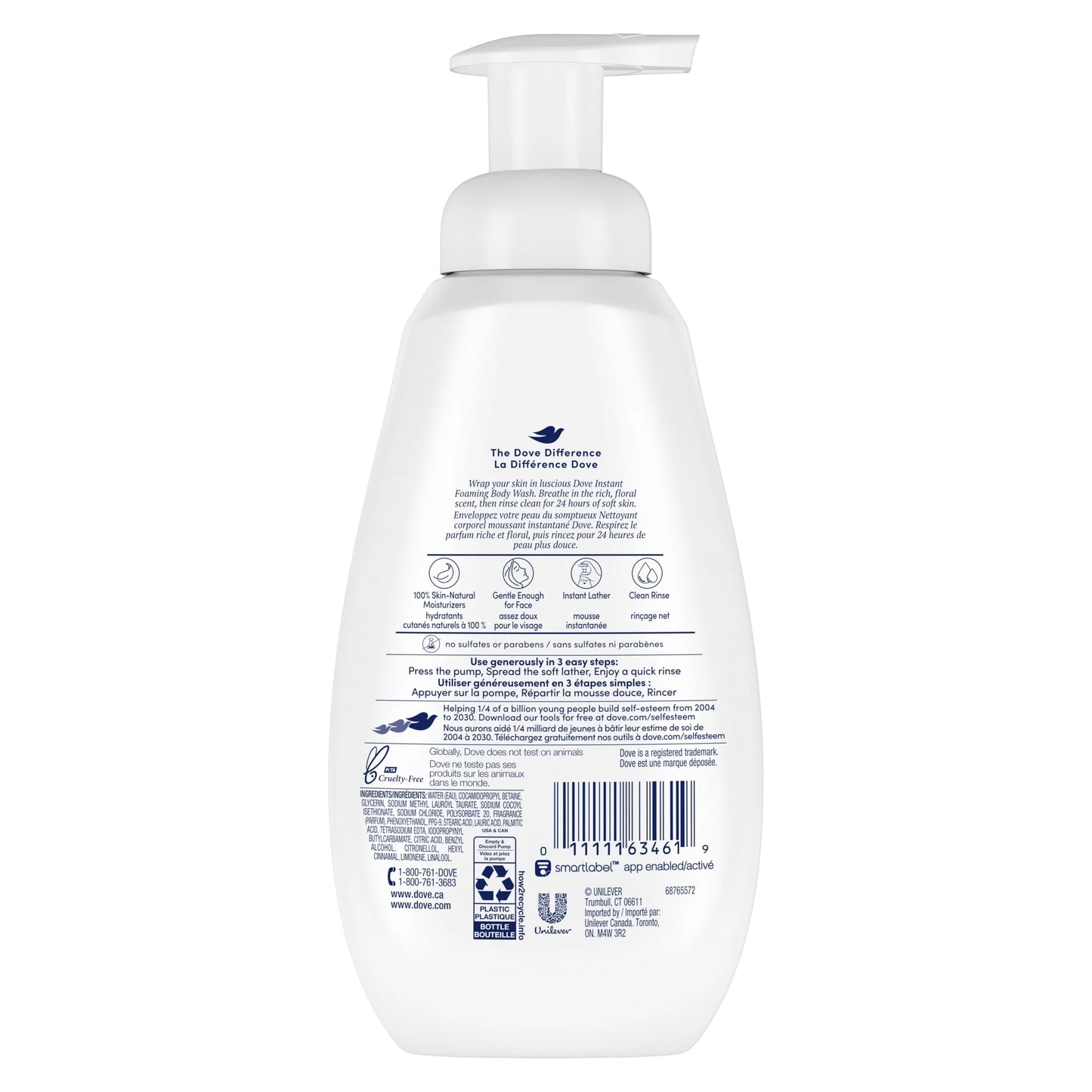 Body Wash for Women Instant Foaming Nourishing Deep Moisture All Skin, 13.5 Oz