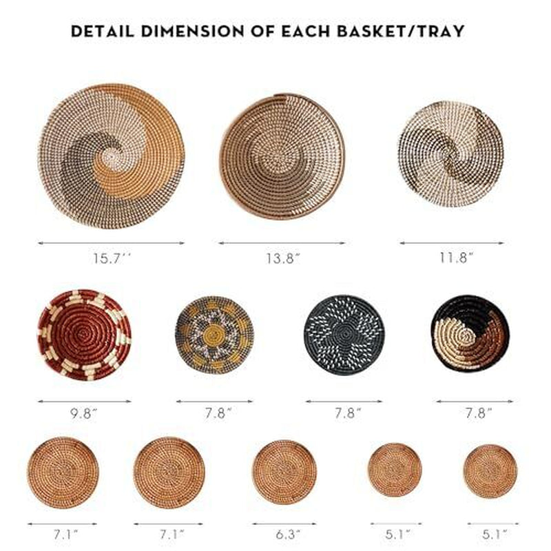 Wall Basket Decor, Basket Wall Decor, Boho Wall Baskets, Boho Basket Stormy