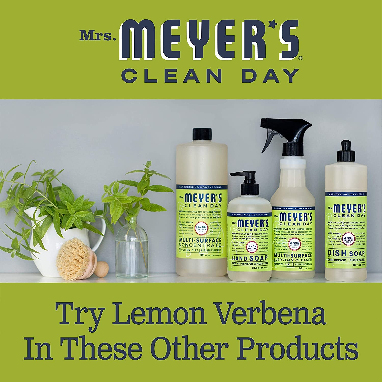 Liquid Hand Soap, Cruelty-Free, and Biodegradable Hand Wash Made with Essential Oils, Lemon Verbena Scent, 12.5 Oz (Pack of 3)