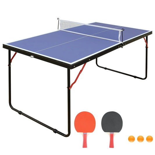 Midsize Table Tennis for Adults Kids 2 Table Tennis Paddles and 3 Balls