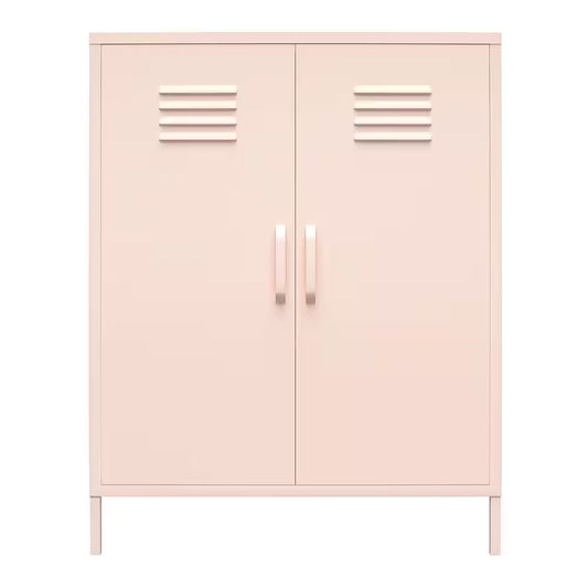 Bonanza Pink 2-Door Metal Locker Storage Cabinet